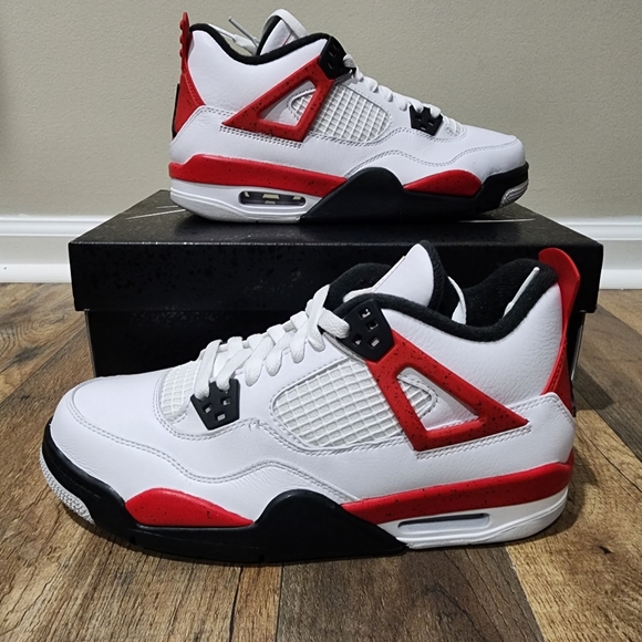 Jordan Other - Nike Air Jordan 4 Red Cement 408452-161 Mens Sz 6y - 7y New